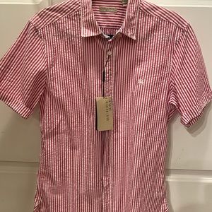 NWT Burberry Brit seersucker s/s button up